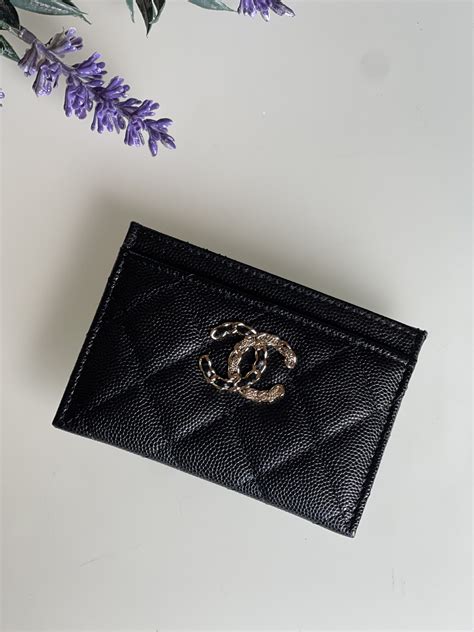 chanel card case sale|Chanel caviar credit card case.